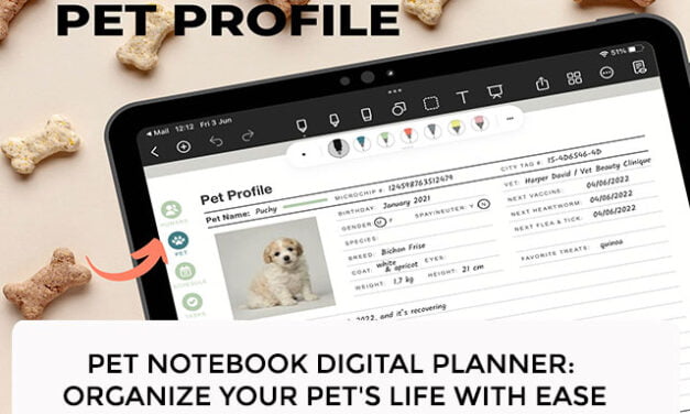 Pet Notebook Digital Planner: Organize Your Pet’s Life with Ease