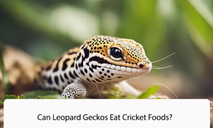 Can Leopard Geckos Eat Cricket Foods?